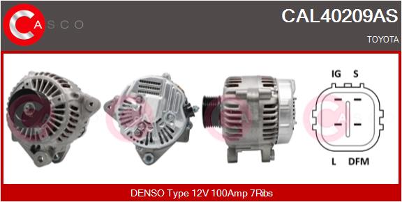 Alternator - CAL40209AS CASCO