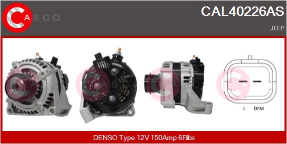 Alternator - CAL40226AS CASCO