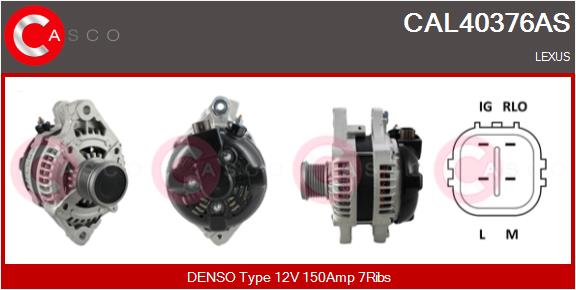 Alternator - CAL40376AS CASCO