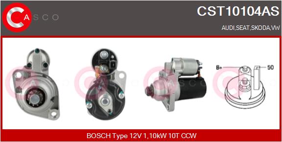 starteris - CST10104AS CASCO