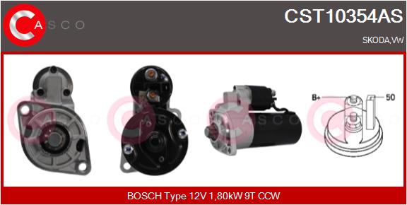 Motorino d'avviamento - CST10354AS CASCO