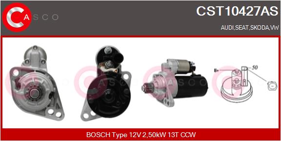 Motorino d'avviamento - CST10427AS CASCO
