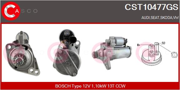 Motorino d'avviamento - CST10477GS CASCO