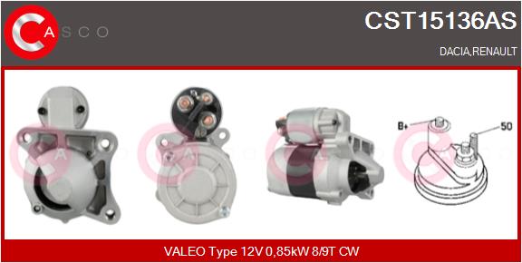 Motorino d'avviamento - CST15136AS CASCO
