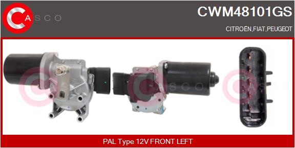 Двигатель стеклоочистителя - CWM48101GS CASCO