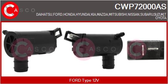 Pompa acqua lavaggio, Pulizia cristalli - CWP72000AS CASCO