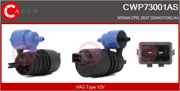vandens siurblys, priekinio stiklo plovimas - CWP73001AS CASCO