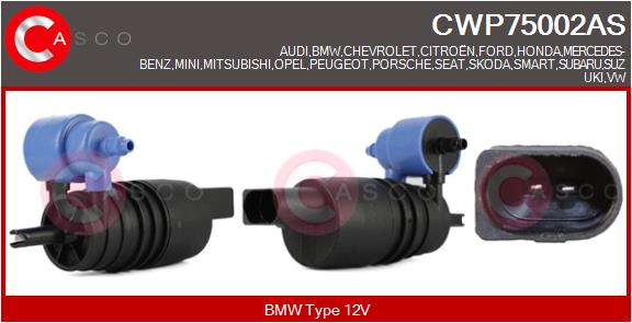 Водяной насос, система очистки окон - CWP75002AS CASCO