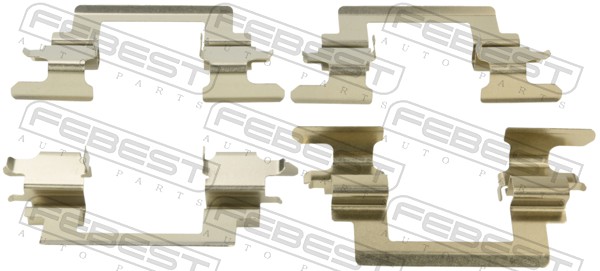 priedų komplektas, diskinių stabdžių trinkelės - 0403-CS1AF FEBEST