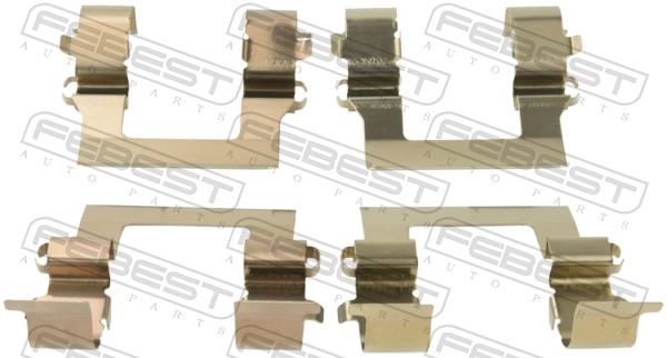 priedų komplektas, diskinių stabdžių trinkelės - 0403-CSF FEBEST