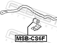 Stabiliser Mounting - MSB-CS6F FEBEST