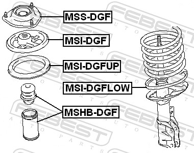 Spring Cap - MSI-DGF FEBEST