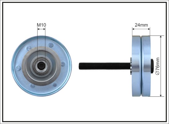 Umlenk-/Führungsrolle, Keilrippenriemen - 252-53 CAFFARO