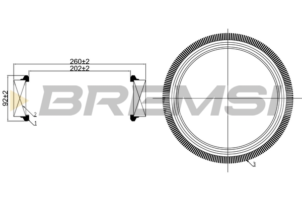 Filtro aria - FA1259 BREMSI