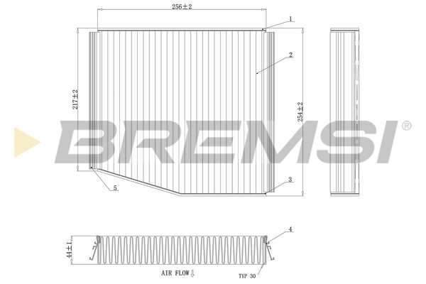 Filter, interior air - FC0087C BREMSI