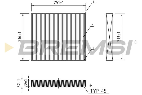 Filter, Innenraumluft - FC0183 BREMSI