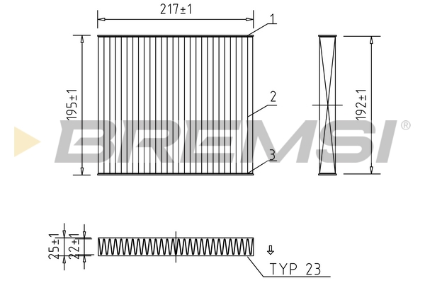 Filter, interior air - FC0441C BREMSI