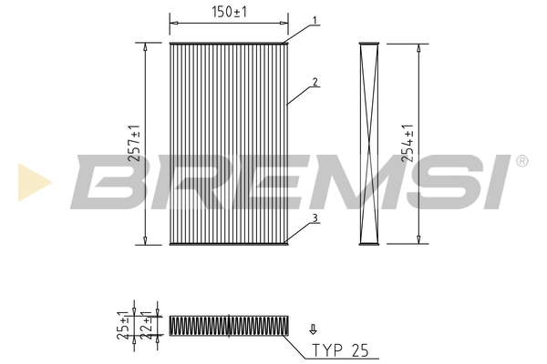 Filter, interior air - FC0865 BREMSI