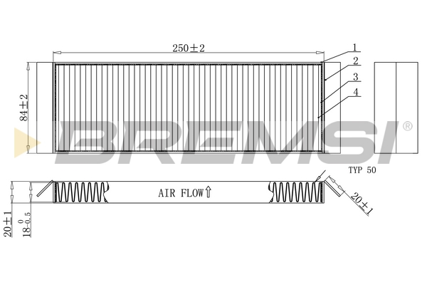Filter, Innenraumluft - FC0925 BREMSI
