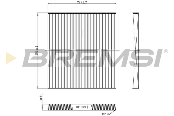 Filter, interior air - FC0934 BREMSI