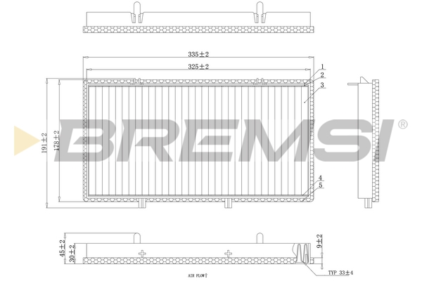 Filter, interior air - FC0998 BREMSI