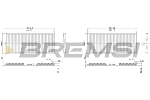 Filter, interior air - FC1529 BREMSI