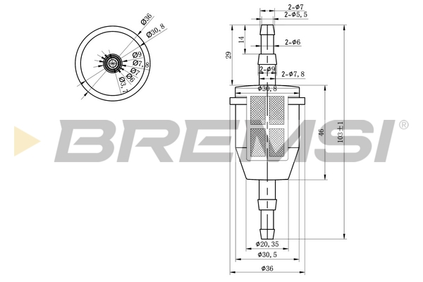 kuro filtras - FE0034 BREMSI