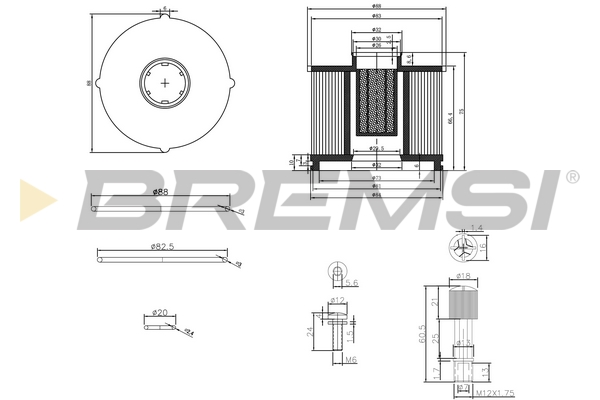 Топливный фильтр - FE0040 BREMSI