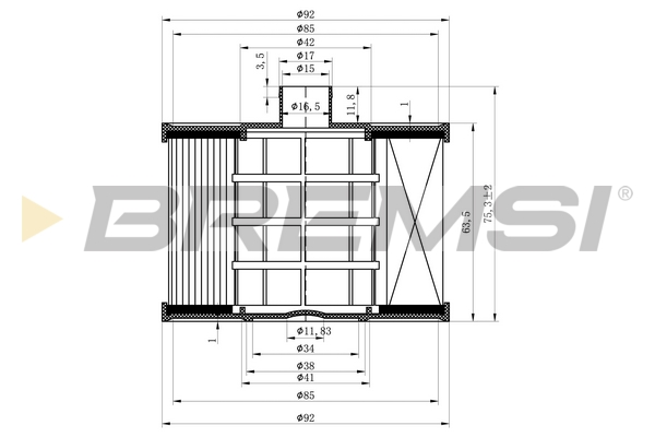 Fuel filter - FE0041 BREMSI