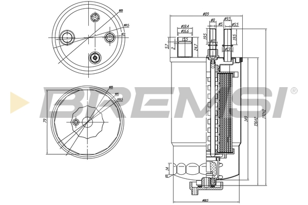 Fuel filter - FE0050 BREMSI
