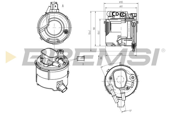 Fuel filter - FE0058 BREMSI