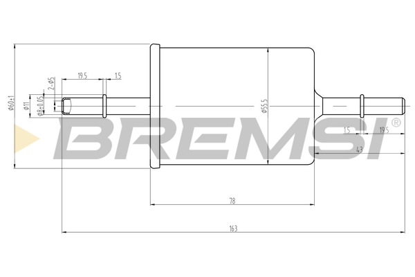 Fuel filter - FE0062 BREMSI
