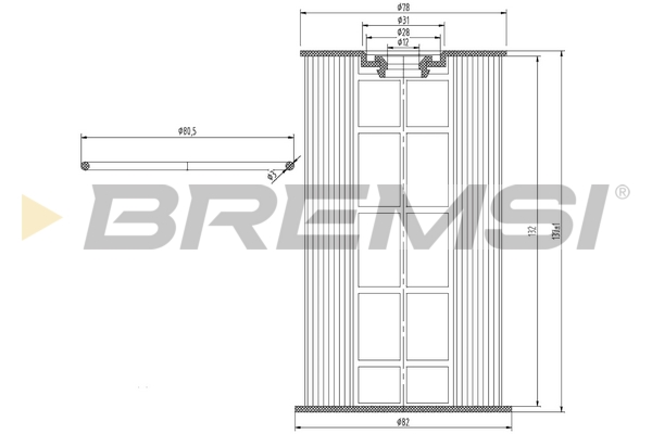 kuro filtras - FE0154 BREMSI