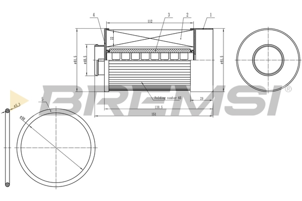 kuro filtras - FE0333 BREMSI