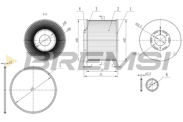 Fuel filter - FE0343 BREMSI