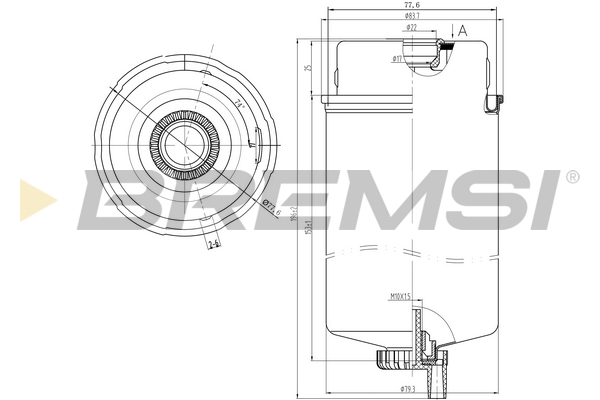 Топливный фильтр - FE0347 BREMSI
