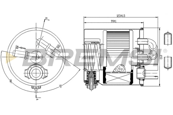 Fuel filter - FE0349 BREMSI