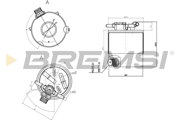 kuro filtras - FE0357 BREMSI
