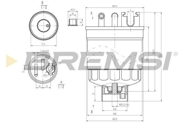 Топливный фильтр - FE0371 BREMSI