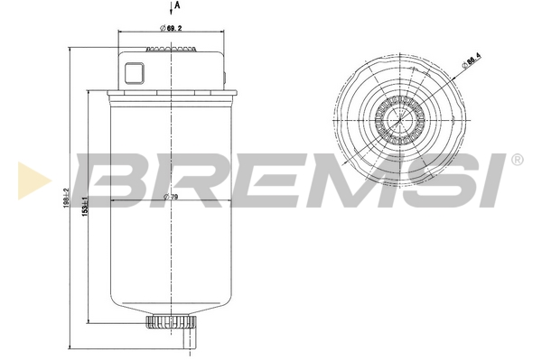 Fuel filter - FE0778 BREMSI