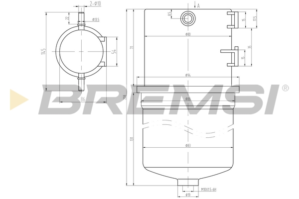 Fuel filter - FE0788 BREMSI