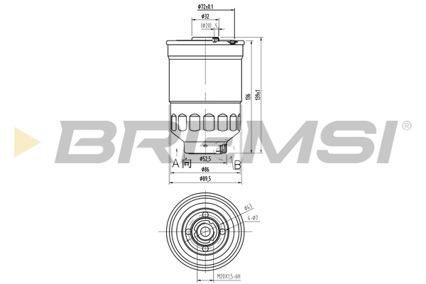 Fuel filter - FE0797 BREMSI