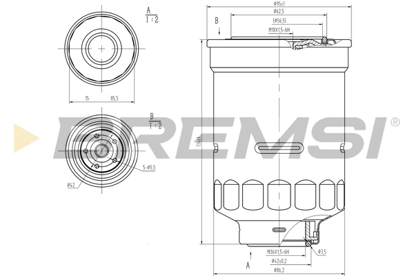 kuro filtras - FE0798 BREMSI