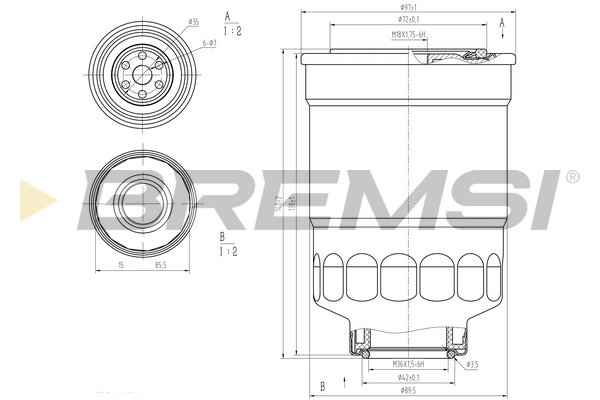 kuro filtras - FE0799 BREMSI