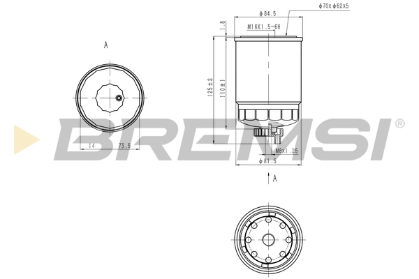 Fuel filter - FE0801 BREMSI