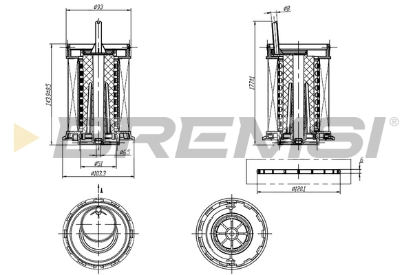 Fuel filter - FE0806 BREMSI