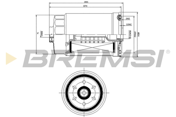 Топливный фильтр - FE0822 BREMSI
