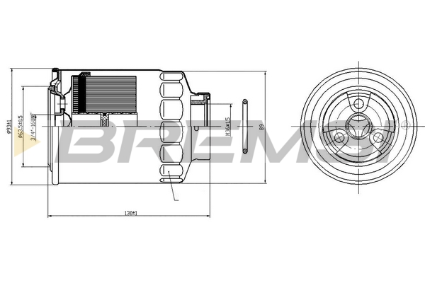 kuro filtras - FE0823 BREMSI