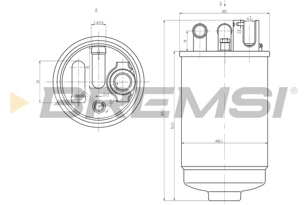 Топливный фильтр - FE0829 BREMSI