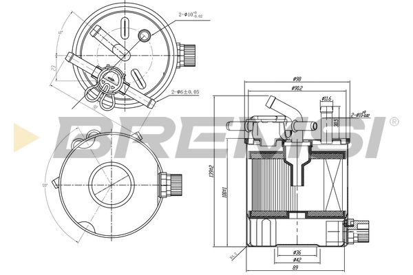 Filtro carburante - FE0835 BREMSI